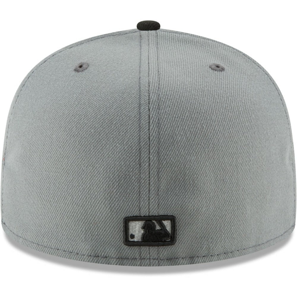 Atlanta Braves Two-Tone 59FIFTY Fitted Hat Gray/Black