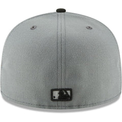 Atlanta Braves Two-Tone 59FIFTY Fitted Hat Gray/Black