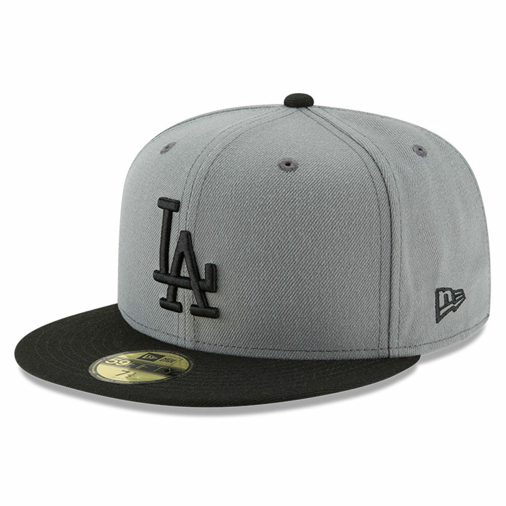 Los Angeles Dodgers Two-Tone 59FIFTY Fitted Hat Gray/Black