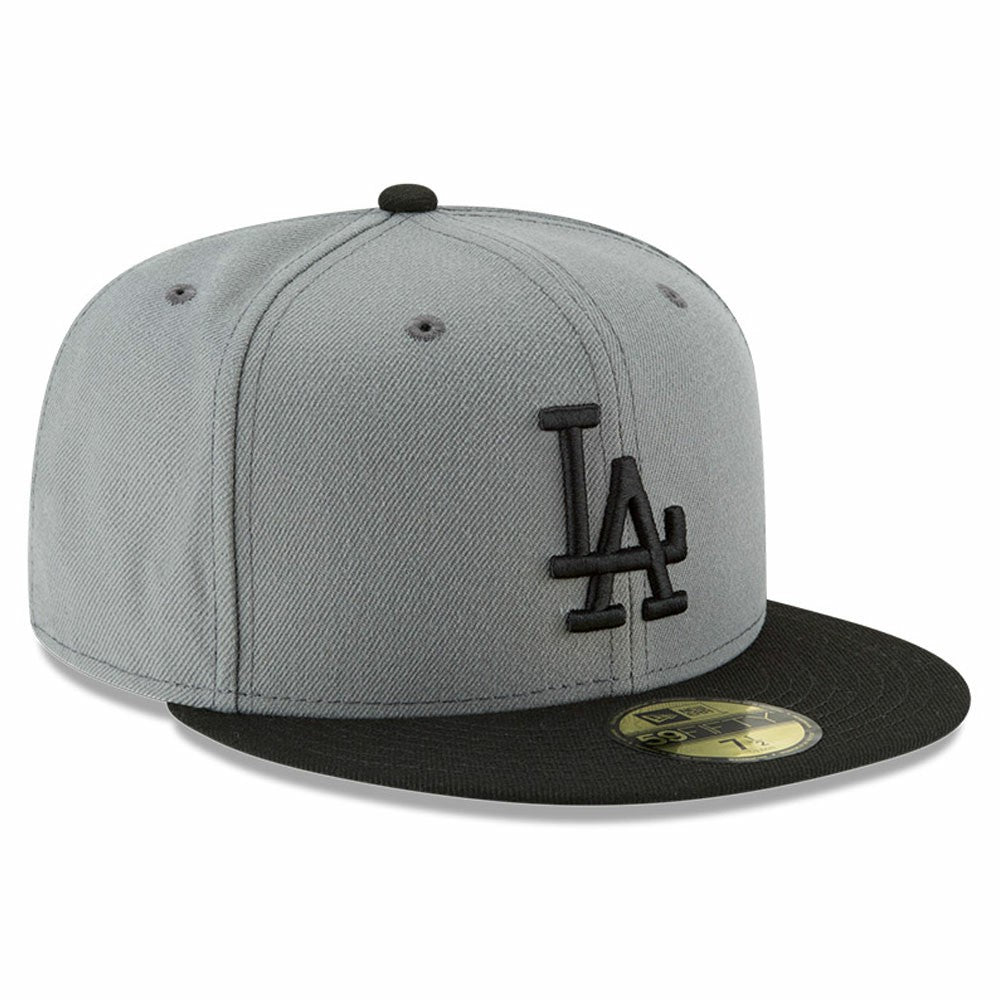 Los Angeles Dodgers Two-Tone 59FIFTY Fitted Hat Gray/Black