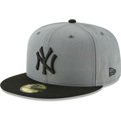 New York Yankees Two-Tone 59FIFTY Fitted Hat Gray/Black