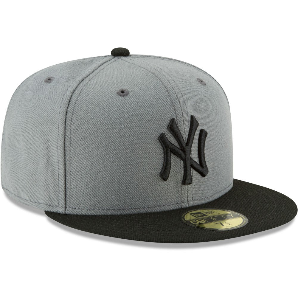 New York Yankees Two-Tone 59FIFTY Fitted Hat Gray/Black