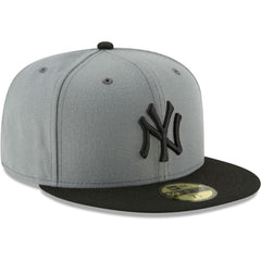 New York Yankees Two-Tone 59FIFTY Fitted Hat Gray/Black
