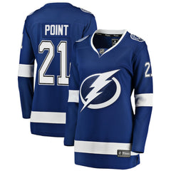 Brayden Point Tampa Bay Lightning Fanatics Women's Breakaway Player Jersey - Blue Jerseys