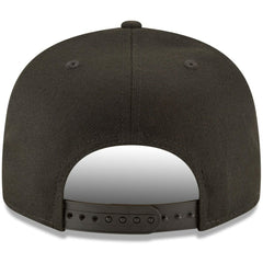 Texas Rangers Black on Black 9FIFTY Team Snapback Adjustable Hat Black