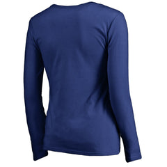 New York Giants Women's Graceful Long Sleeve V-Neck T-Shirt - Royal online