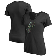 San Antonio Spurs Lovely V-Neck T-Shirt - Black cheap