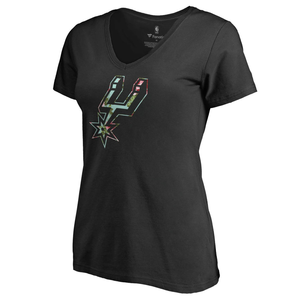 San Antonio Spurs Lovely V-Neck T-Shirt - Black cheap