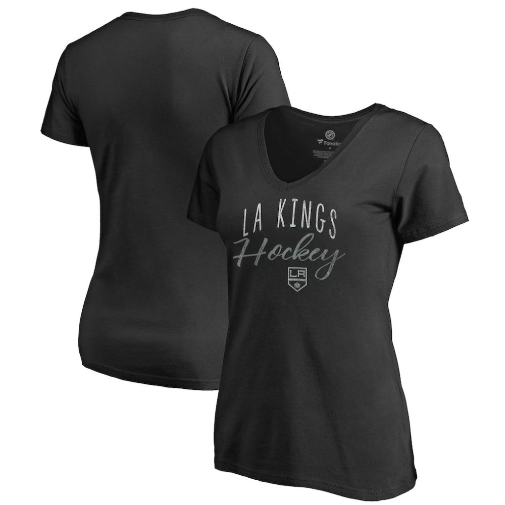 Los Angeles Kings Women's Graceful V-Neck T-Shirt - Black T-shirts