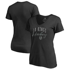 Los Angeles Kings Women's Graceful V-Neck T-Shirt - Black T-shirts