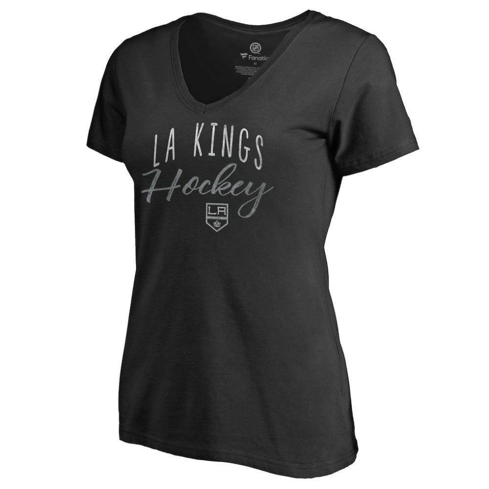 Los Angeles Kings Women's Graceful V-Neck T-Shirt - Black T-shirts