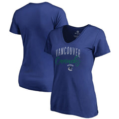 Vancouver Canucks Women's Graceful V-Neck T-Shirt - Blue T-shirts