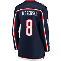 Zach Werenski Columbus Blue Jackets Fanatics Women's Breakaway Jersey - Navy Jerseys
