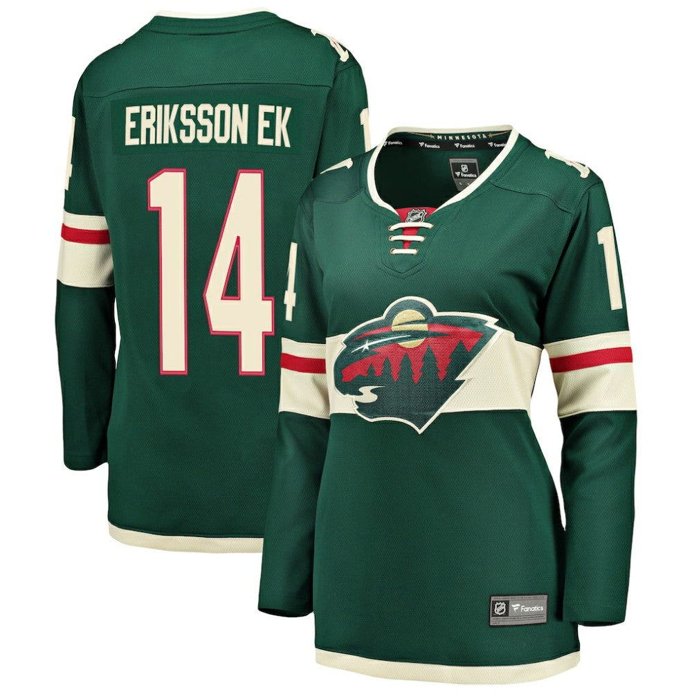 Joel Eriksson Ek Minnesota Wild Fanatics Women's Breakaway Player Jersey - Green Jerseys