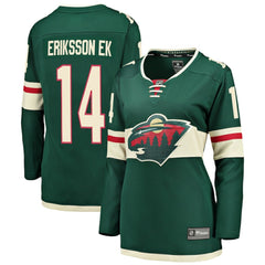 Joel Eriksson Ek Minnesota Wild Fanatics Women's Breakaway Player Jersey - Green Jerseys