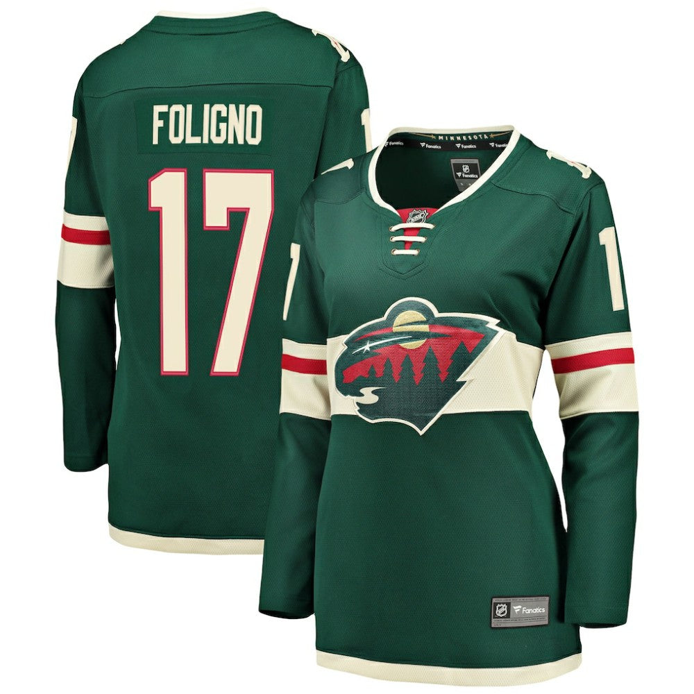 Marcus Foligno Minnesota Wild Fanatics Women's Breakaway Player Jersey - Green Jerseys