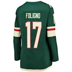 Marcus Foligno Minnesota Wild Fanatics Women's Breakaway Player Jersey - Green Jerseys