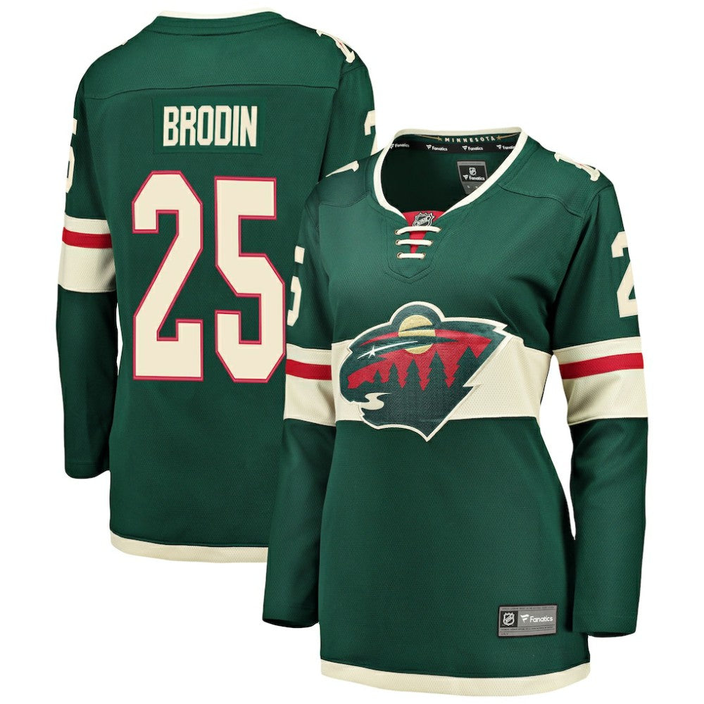 Jonas Brodin Minnesota Wild Fanatics Women's Breakaway Player Jersey - Green Jerseys