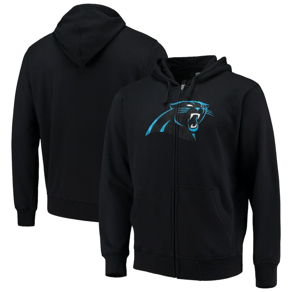 Carolina Panthers G-III Sports by Carl Banks Primary Logo Full-Zip Hoodie - Black for sale