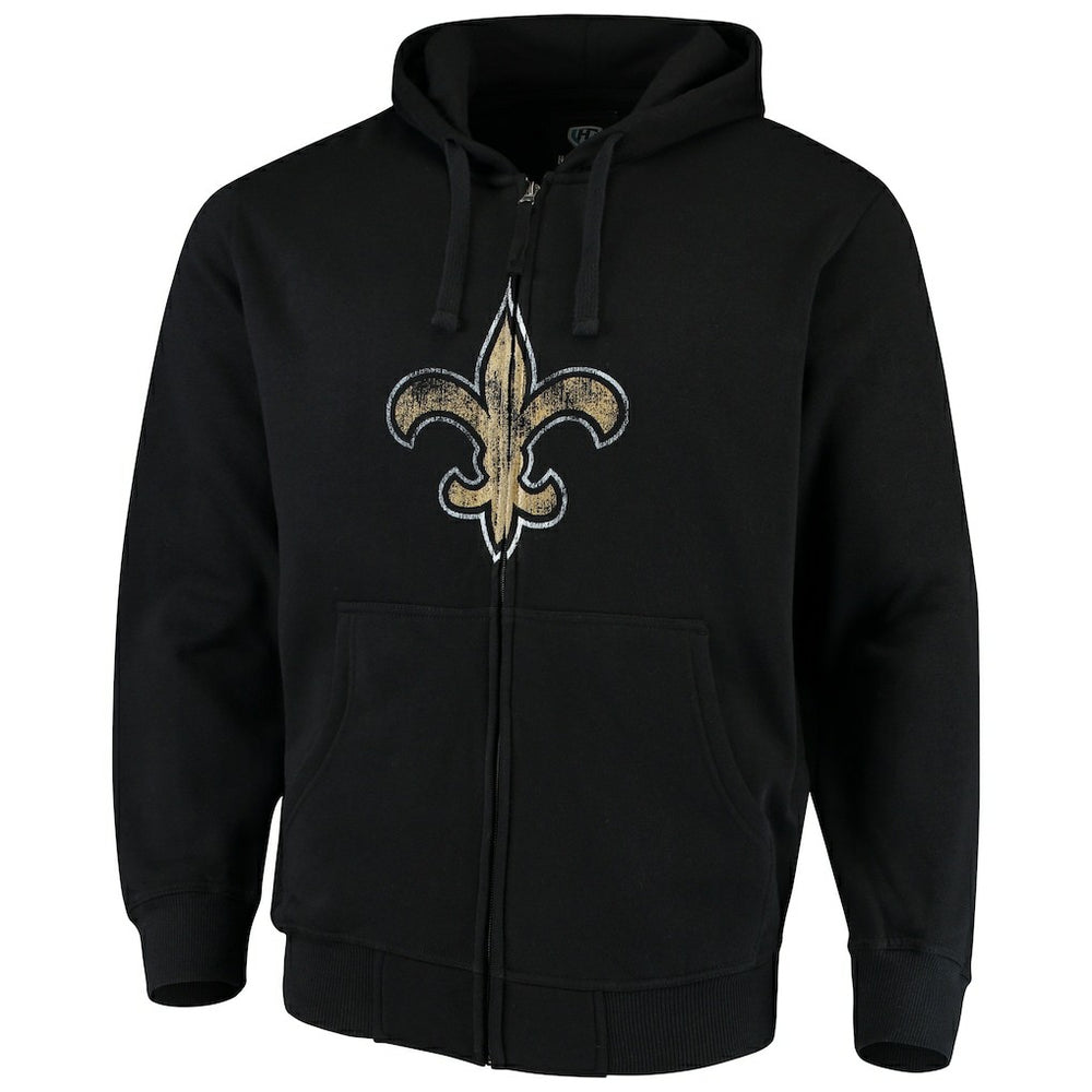 New Orleans Saints G-III Sports by Carl Banks Primary Logo Full-Zip Hoodie - Black online