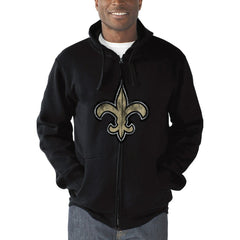 New Orleans Saints G-III Sports by Carl Banks Primary Logo Full-Zip Hoodie - Black online