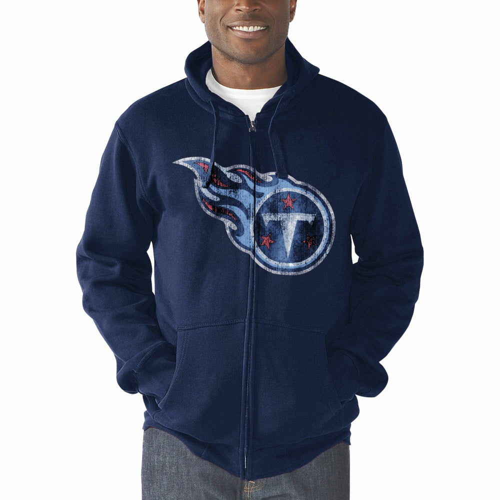 Tennessee Titans G-III Sports by Carl Banks Primary Logo Full-Zip Hoodie - Navy discount