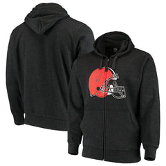 Cleveland Browns G-III Sports by Carl Banks Primary Logo Full-Zip Hoodie - Charcoal for sale