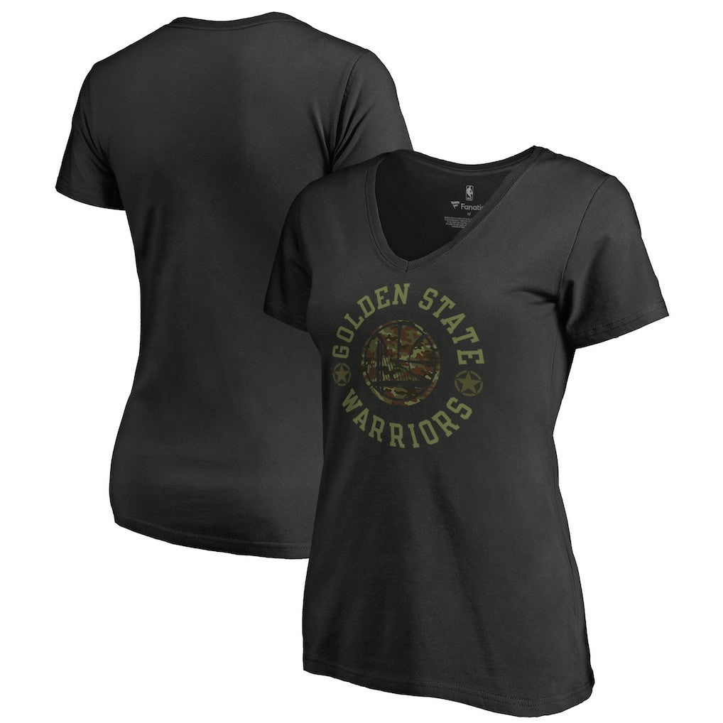 Golden State Warriors Women's Liberty V-Neck T-Shirt sale - Black on sale