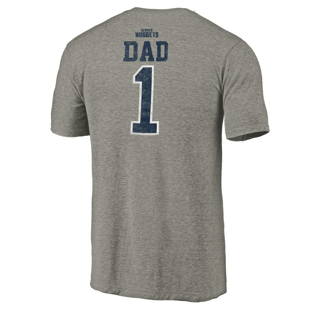 Denver Nuggets Greatest Dad Tri-Blend T-Shirt sale - Gray outlet