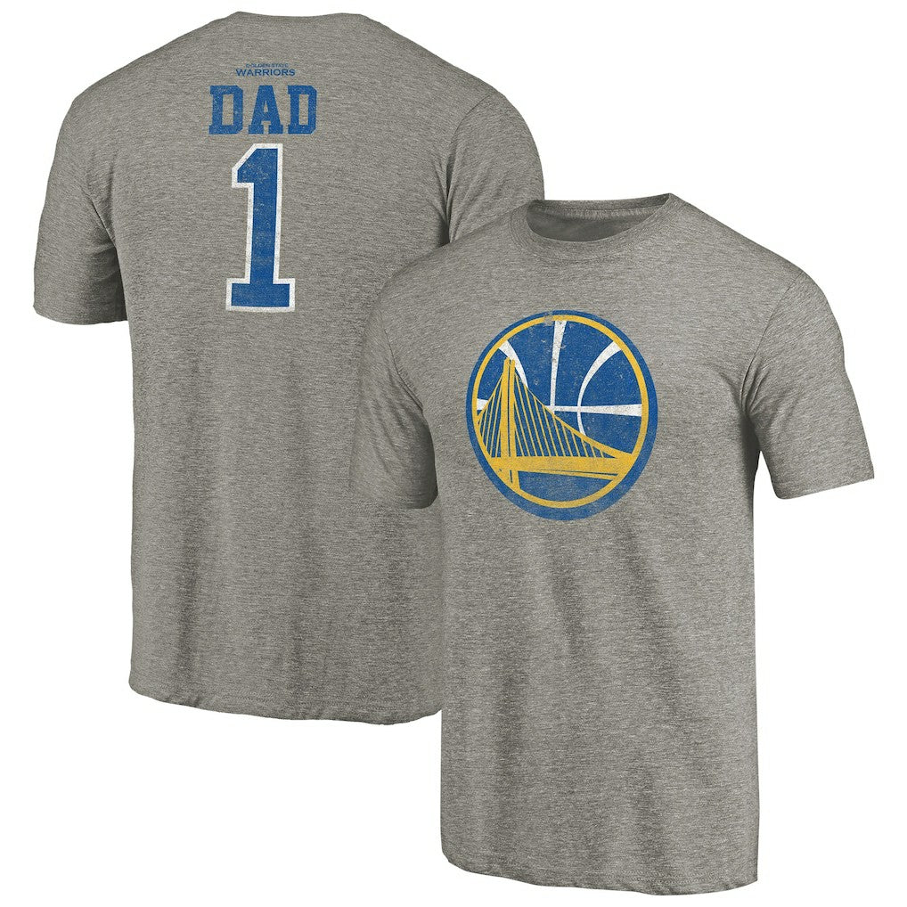 Golden State Warriors Greatest Dad Tri-Blend T-Shirt sale - Gray online