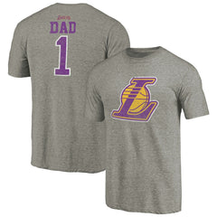 Los Angeles Lakers Greatest Dad Tri-Blend T-Shirt - Gray for sale