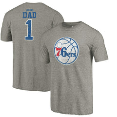 Philadelphia 76ers Greatest Dad Tri-Blend T-Shirt - Gray outlet