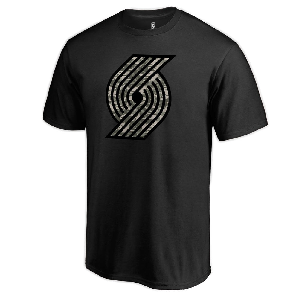 Portland Trail Blazers Cloak Camo T-Shirt - Black outlet
