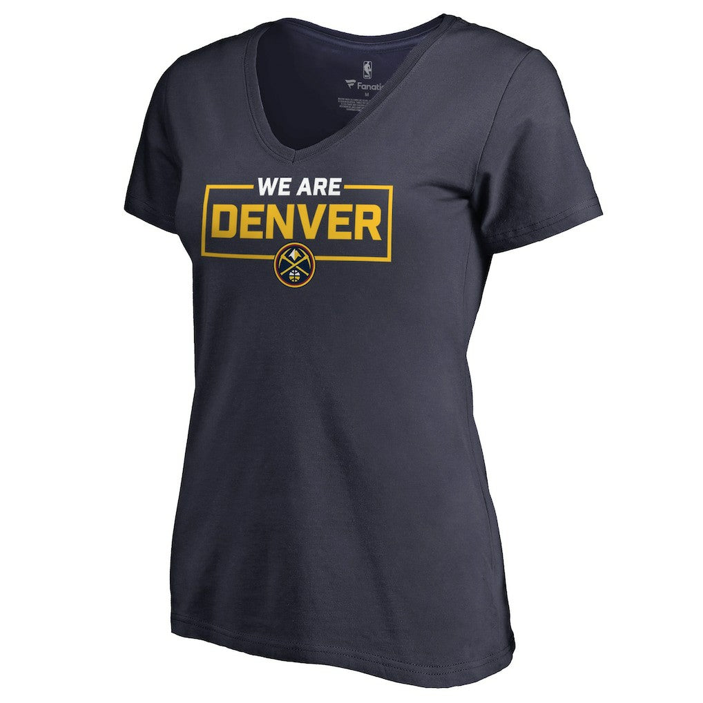 Denver Nuggets Women's We Are Iconic Collection V-Neck T-Shirt sale - Navy online
