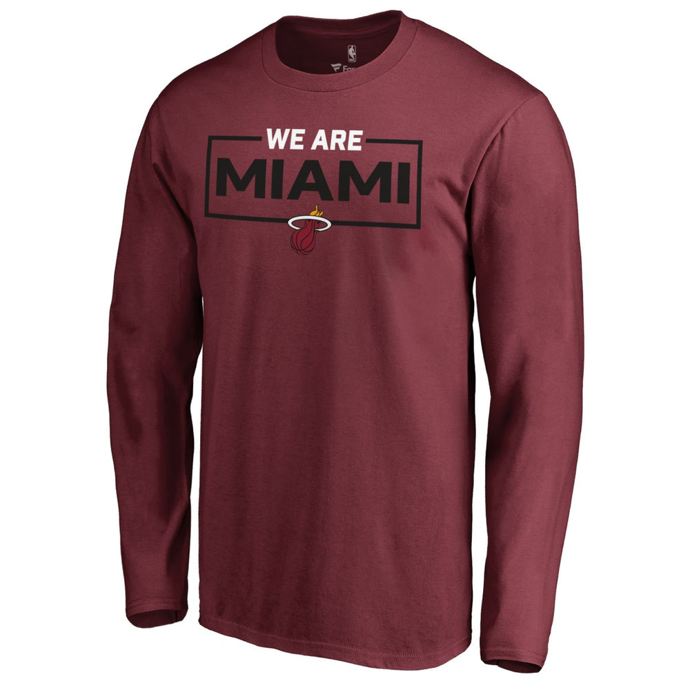 Miami Heat We Are Iconic Collection Long Sleeve T-Shirt - Red discount