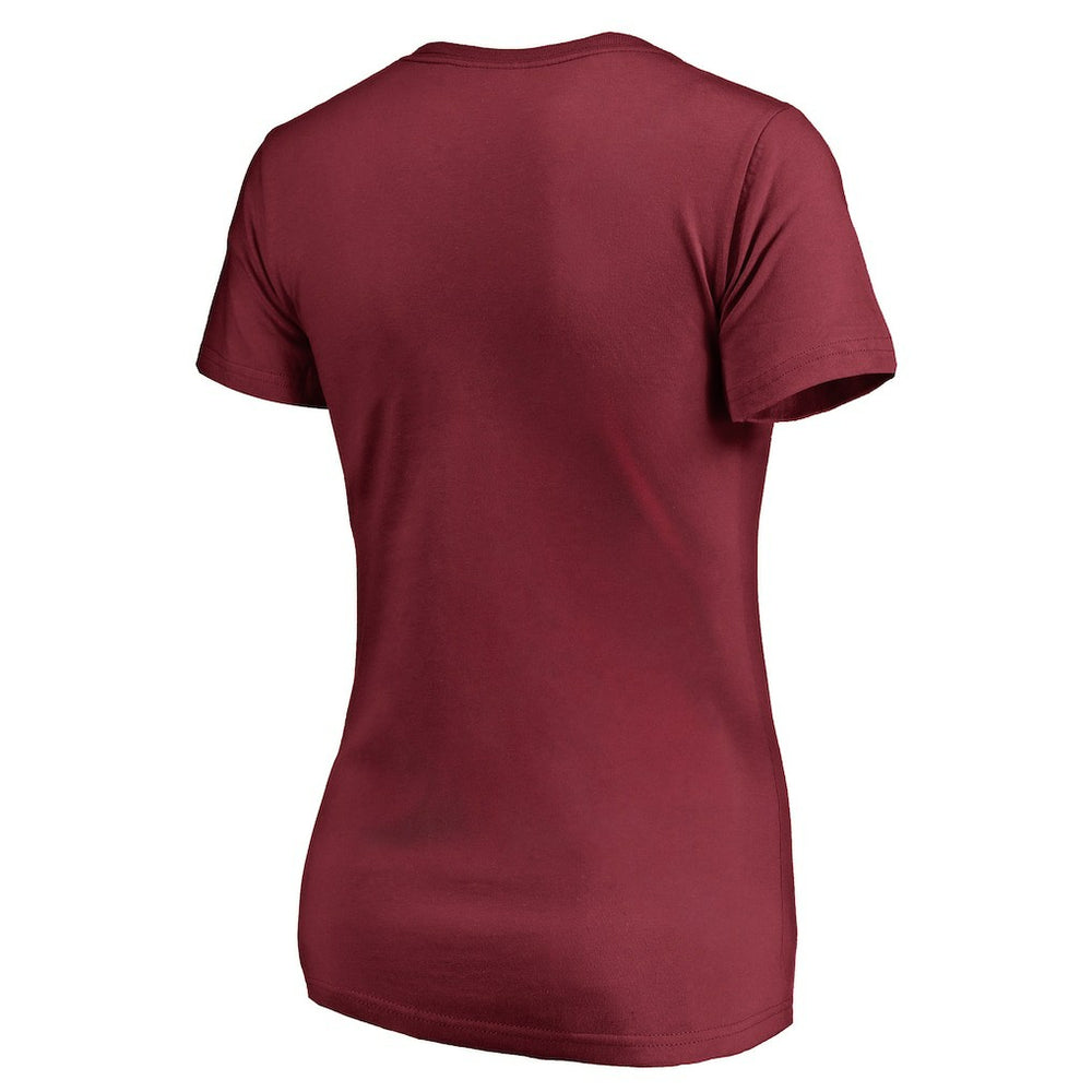 Arizona Cardinals Women's We Are Icon V-Neck T-Shirt - Cardinal for sale