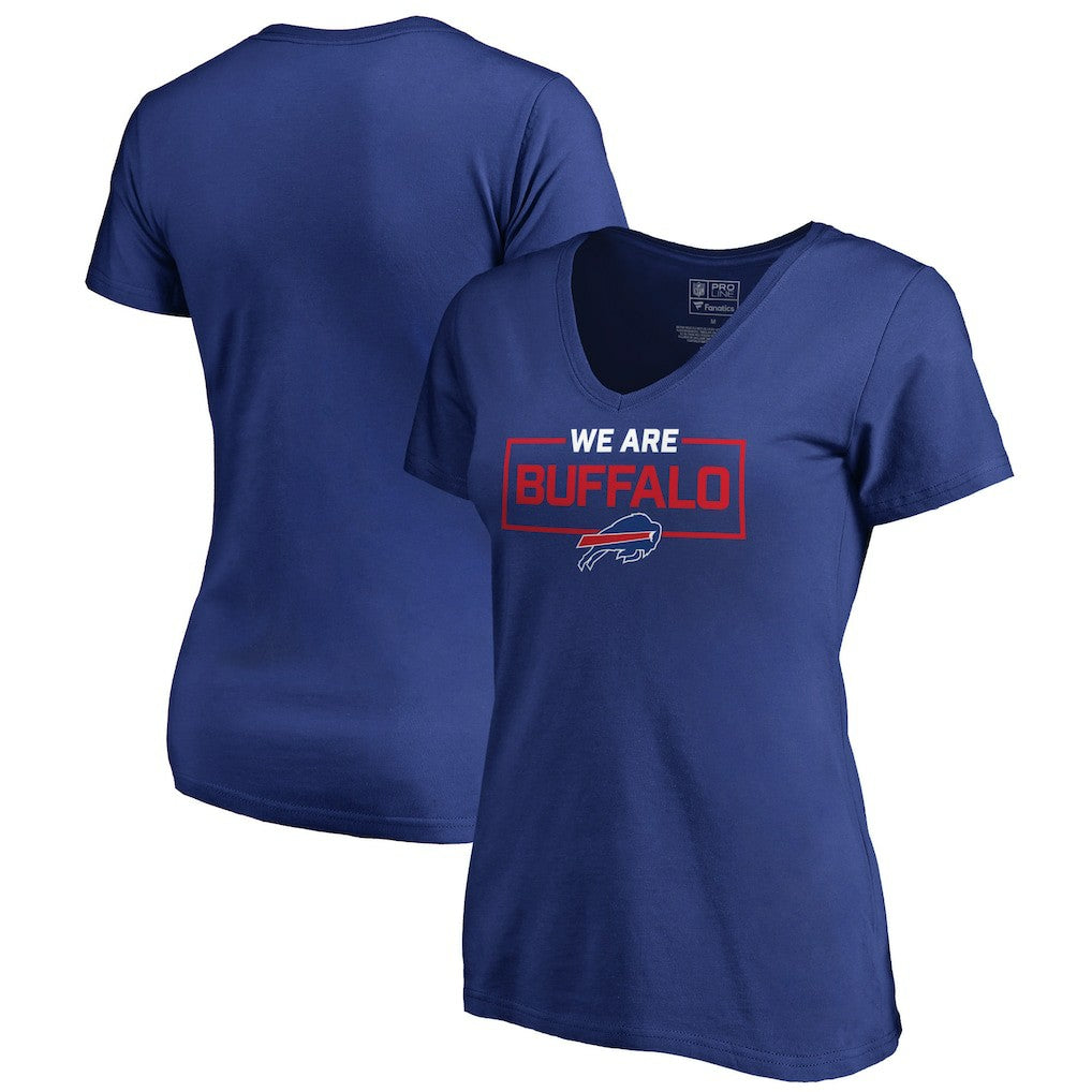 Buffalo Bills Women's We Are Icon V-Neck T-Shirt - Royal cheap
