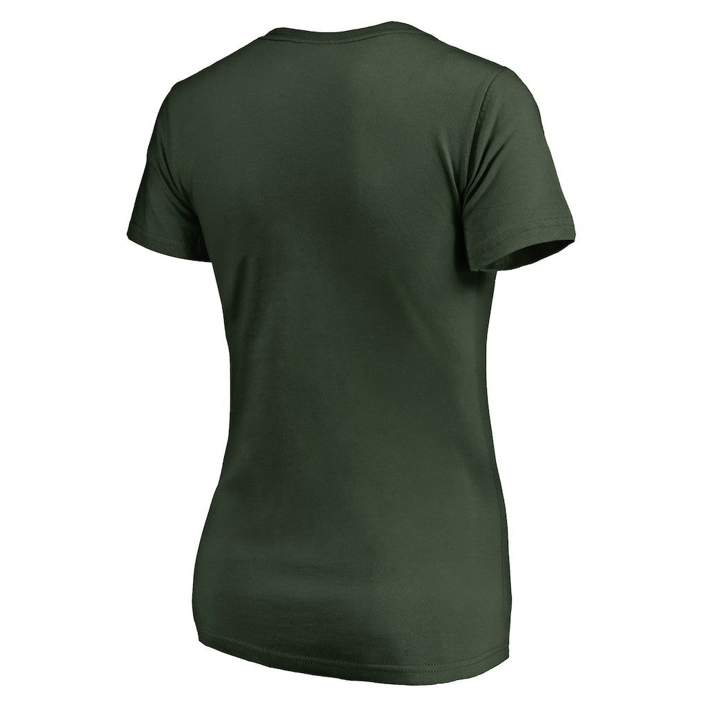 Green Bay Packers Women's We Are Icon V-Neck T-Shirt - Green discount
