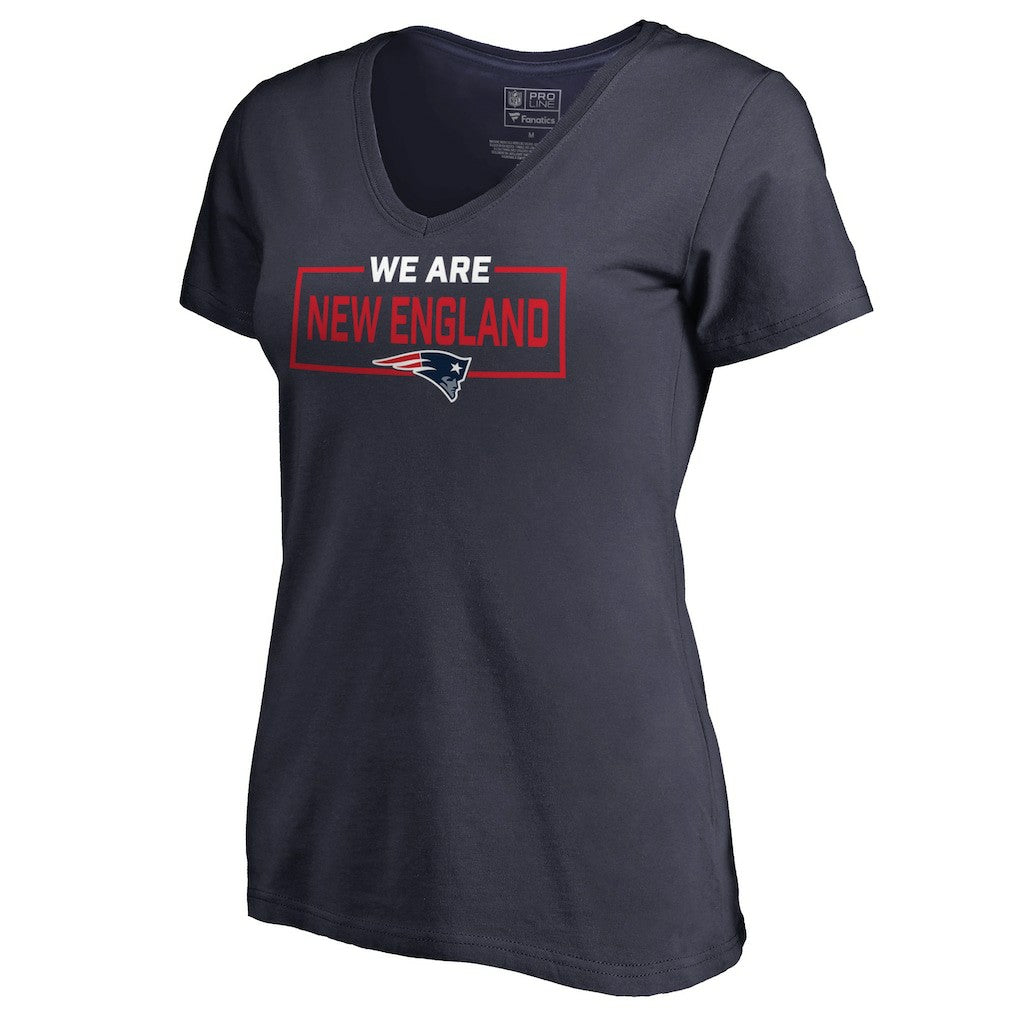 New England Patriots Women's We Are Icon V-Neck T-Shirt - Navy online
