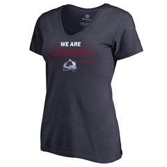 Colorado Avalanche Women's Iconic Collection V-Neck T-Shirt - Navy T-shirts