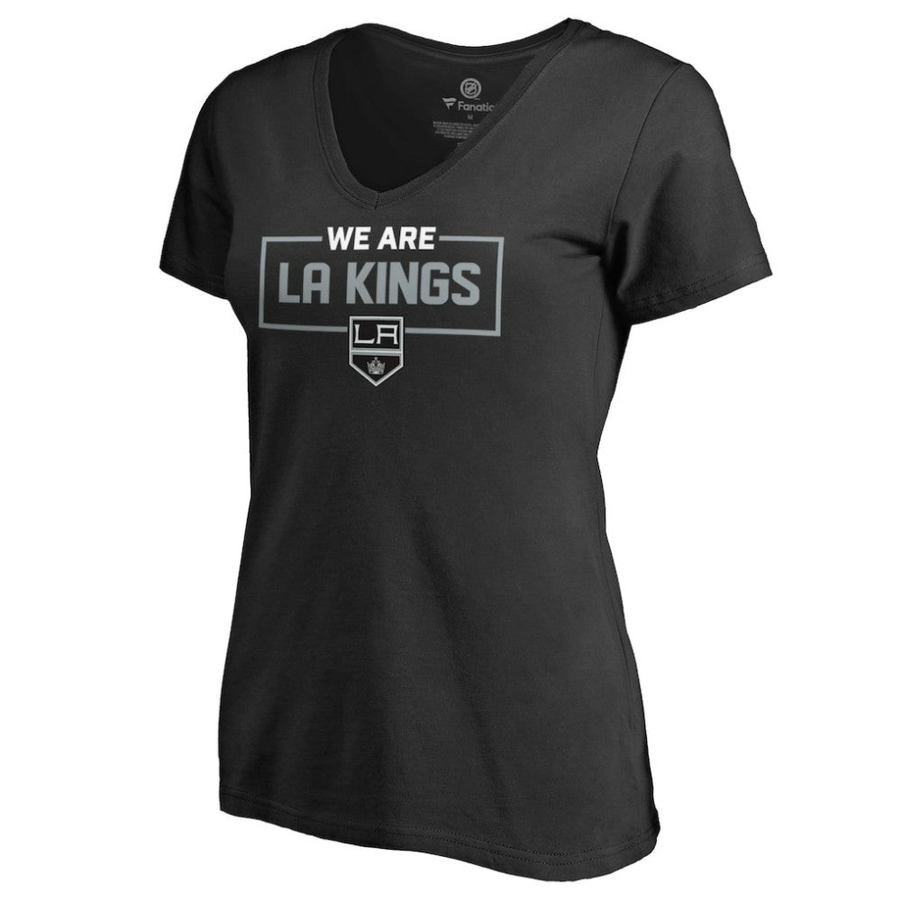 Los Angeles Kings Women's Iconic Collection V-Neck T-Shirt - Black T-shirts