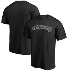 Colorado Rockies Armed Forces Wordmark T-Shirt Black