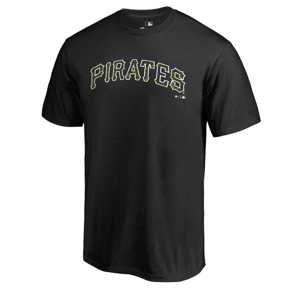 Pittsburgh Pirates Armed Forces Wordmark T-Shirt Black