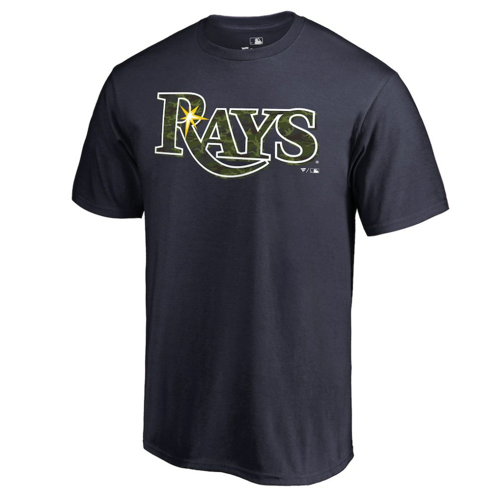 Tampa Bay Rays Armed Forces Wordmark T-Shirt Navy