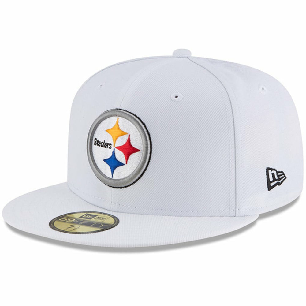 Pittsburgh Steelers New Era Omaha 59FIFTY Fitted Hat - White for sale