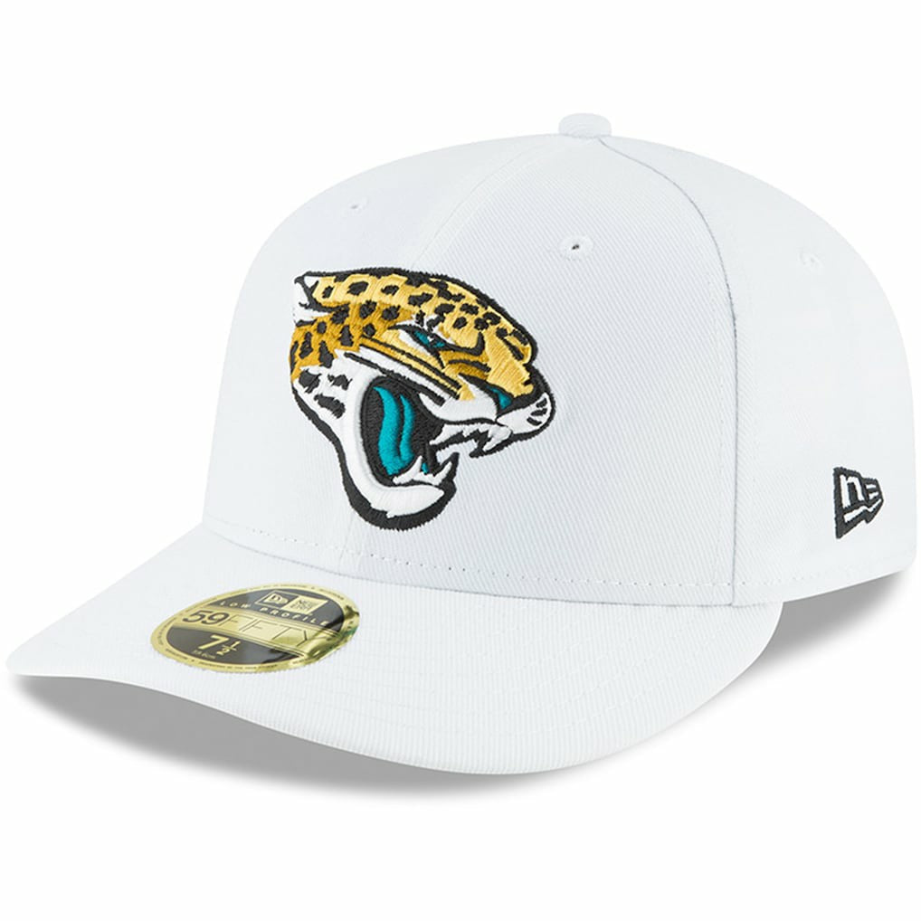 Jacksonville Jaguars New Era Omaha Low Profile 59FIFTY Fitted Hat - White for sale