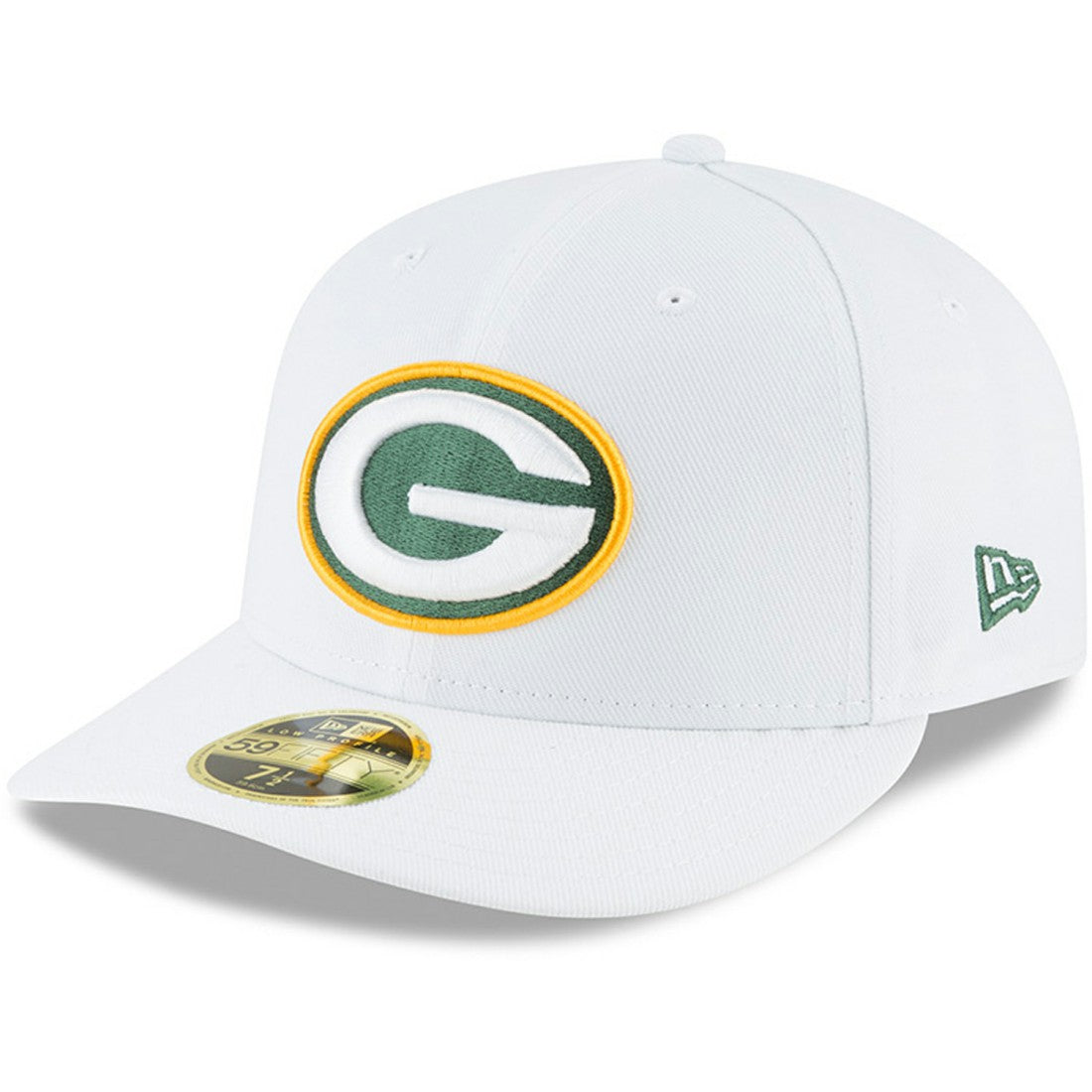 Green Bay Packers New Era Omaha Low Profile 59FIFTY Fitted Hat - White for sale