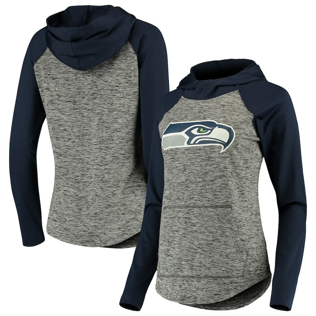 Seattle Seahawks G-III 4Her by Carl Banks Women's Championship Ring Pullover Hoodie - Heathered Gray/College Navy outlet