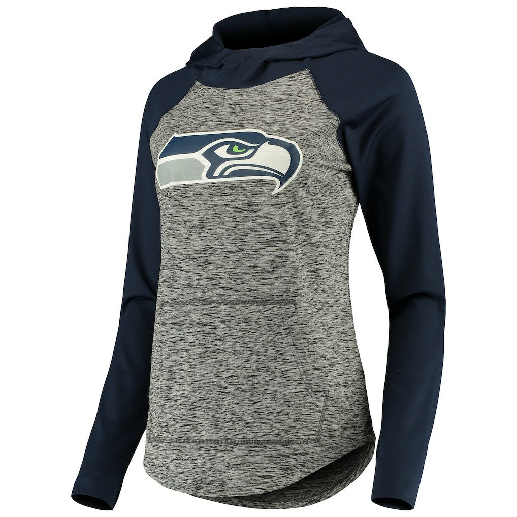 Seattle Seahawks G-III 4Her by Carl Banks Women's Championship Ring Pullover Hoodie - Heathered Gray/College Navy outlet