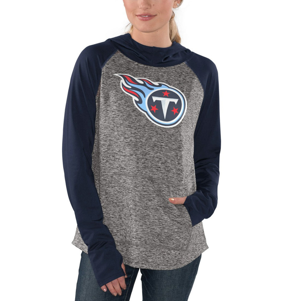 Tennessee Titans G-III 4Her by Carl Banks Women's Championship Ring Pullover Hoodie - Heathered Gray/Navy sale